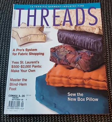 Threads Sewing Magazine August / September 2000 Number 90 - Image 1 of 3