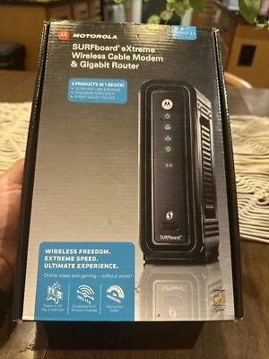 Motorola SBG6580 Surfboard Extreme DOCSIS 3.0 Wireless Router Cable Modem 2in1 - Image 1 of 2