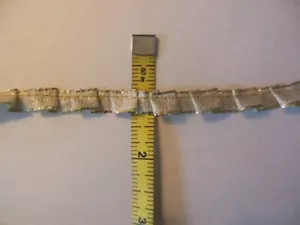 3/8" Gold pleated Ribbon, NEW, BY THE YARD - Picture 1 of 1