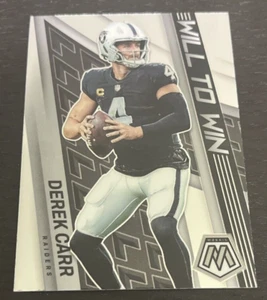 2022 Panini Mosaic - Derek Carr - Will To Win - #WW-7 Las Vegas Raiders (B10) - Picture 1 of 2