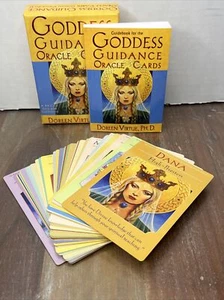 Goddess Guidance Oracle Cards Deck 44 and Guidebook Booklet Doreen Virtue Tarot - Picture 1 of 7