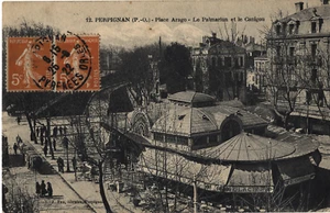 PERPIGNAN 66 Place ARAGO Palmarium Canigou CPA écrite à Mme Morlot Roanne 1922 - Picture 1 of 2