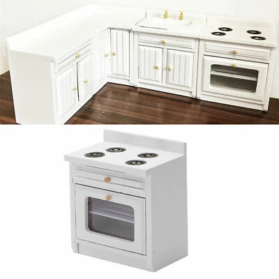 1：12 Casa delle bambole Mobili in miniatura Cucina Armadio Cucina Armadio - Immagine 1 di 4