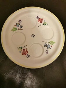 Vintage Original 1950's Poole Pottery England Side/Oyster Plate,Cracked Conditi - Picture 1 of 12