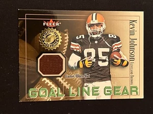 NFL 2001 Fleer Game Worn Hat Cleveland Browns Kevin Johnson - Picture 1 of 1