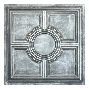 Vinyl ceiling tiles Embellished wall panels for Cafe Club PL37 Antique tin 10pcs - Picture 1 of 21