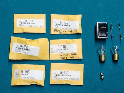 1978 MG Midget Vintage Bulbs Lamps Light Toggle Switch Wire Retainer Ball Stud - Image 1 of 4