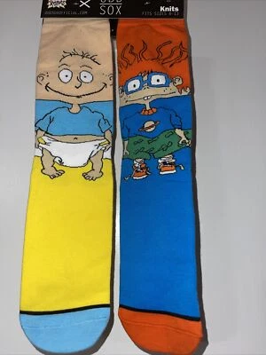 ¡NUEVO! Calcetines de punto Odd Sox Nickelodeon Rugrats talla 6-13 Foto 1 de 3