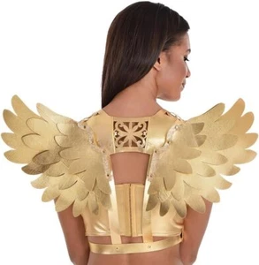 Gold Club Wings Suit Yourself Fancy Dress Up Halloween Adult Costume Accessory - Picture 1 of 1