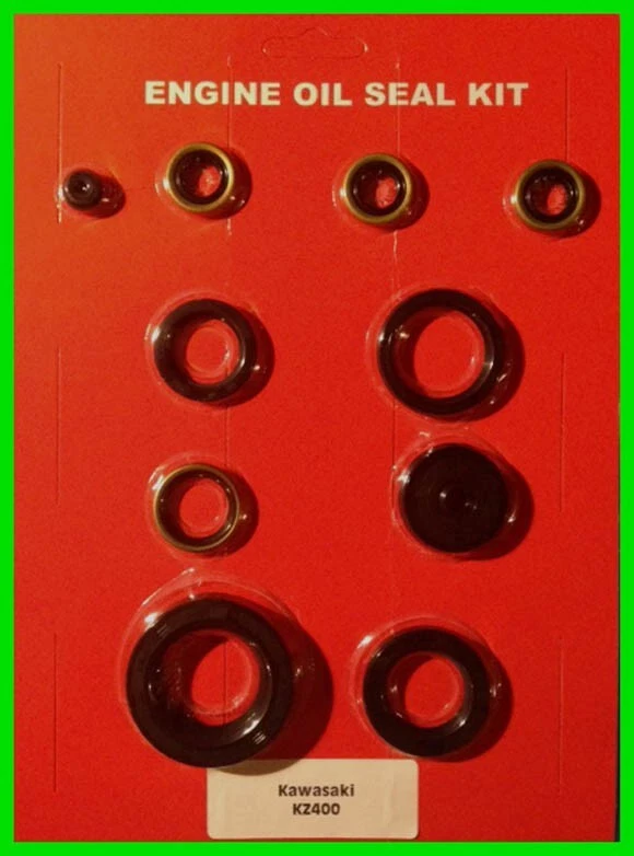 Kit de sellado de aceite Kawasaki KZ400 400 motor 1974 1975 1976 1977 1978 cambio de embrague etc. Foto 1 de 1