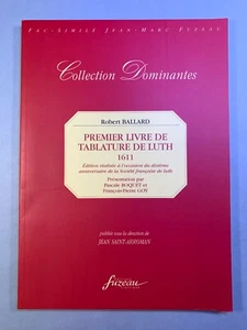 Premier Livre De Luth 1611 - Robert Ballard, Pascale Bouquet, Francoise Goy Lute - Imagen 1 de 2