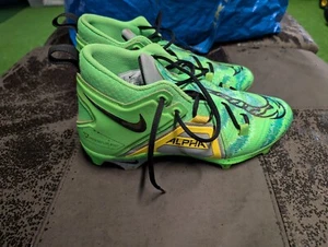 Nike Alpha Menace Pro 3 Razor Sharp Green Black Cleats FB8442-303 Men’s Size 9 - Picture 1 of 8