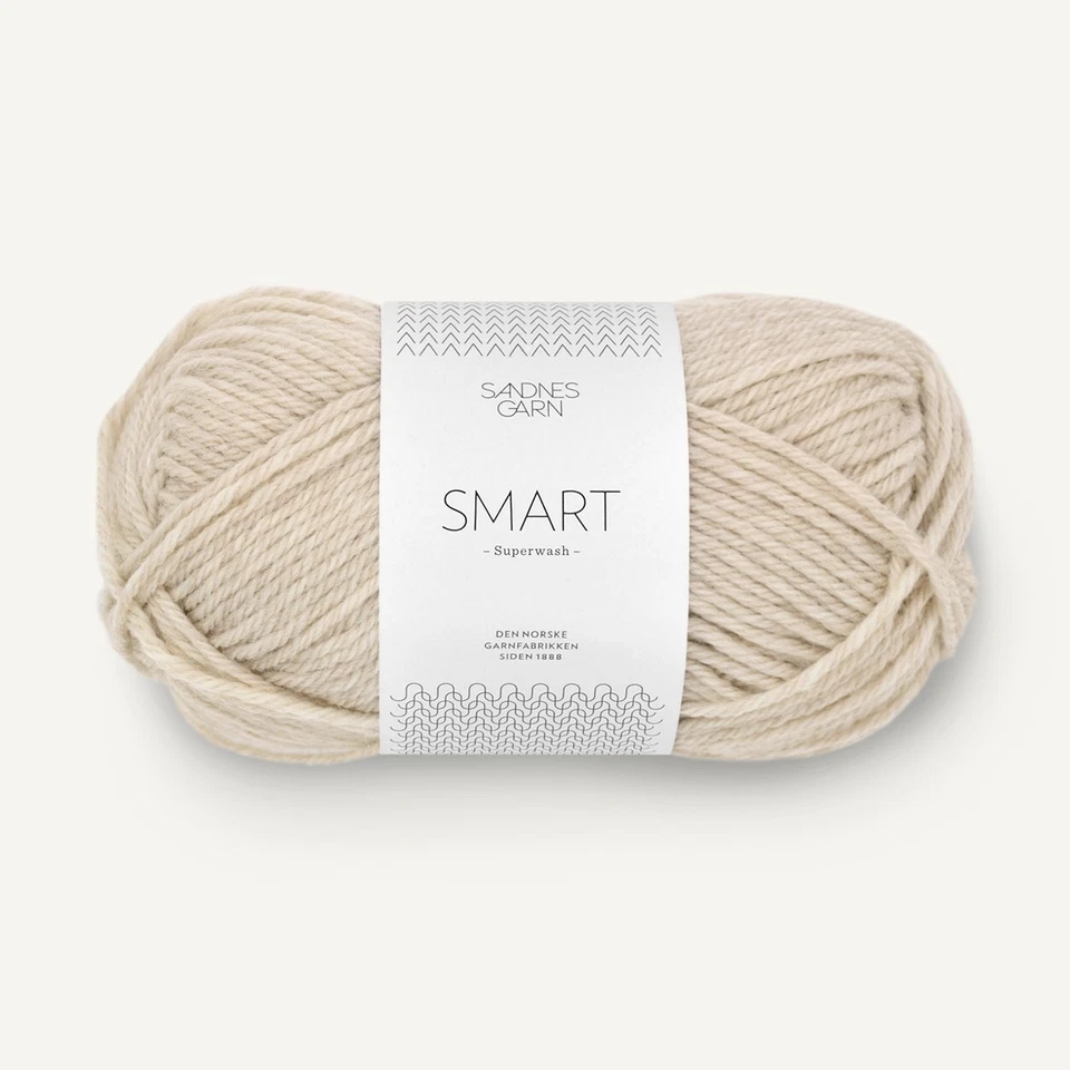 SMART von SANDNES GARN - NATURMELERT (2641) - 50 g / ca. 100 m Wolle - Bild 1 von 3