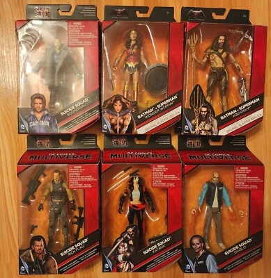 LOTE de 6 figuras DC Multiverse Escuadrón Suicida Mujer Maravilla Aquaman Batman V Superman Foto 1 de 4
