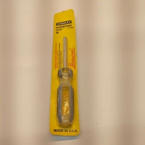 NEW Manufacture Package PROFESSIONAL STANLEY TOOL 3/16 in NUTDRIVER  Made In USA - Picture 1 of 1