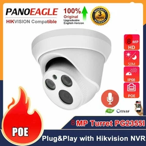 Compatible with Hikvision 8MP Turret CCTV Security IP Camera IR 50m O-vif 3.6mm - Picture 1 of 12