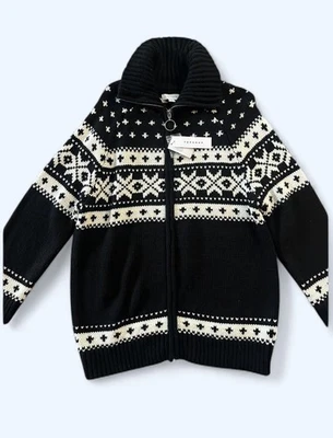 Nuevo con etiquetas Suéter TopShop Cremallera Completa Patrón Geométrico Talla 6 Precio de venta sugerido por el fabricante $110 Foto 1 de 4
