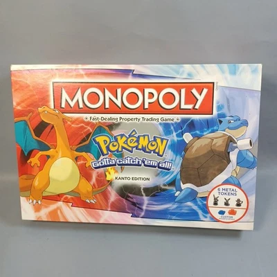 MONOPOLY POKEMON KANTO EDITION 100% Complete Hasbro Games Excellent Condition - Image 1 of 4