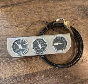 Nuevo de Lote Original Ford Panel Calibre 3 Presión de Aceite Agua Temperatura Amperios Mustang Shelby - Imagen 1 de 15
