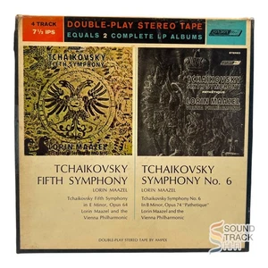 Tchaikovsky Symphony 5 & 6 Vienna Philharmonic Maazel 7.5 IPS Reel Tape London - Picture 1 of 4