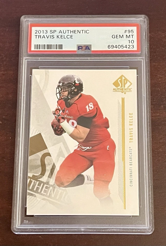 2013 SP Authentic Travis Kelce Rookie #95 PSA 10 - Image 1 of 4