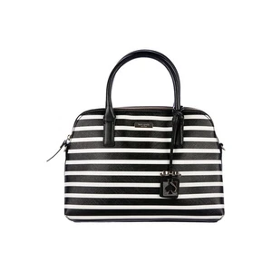 KATE SPADE NY Brightwater Drive Small Rachelle Black and White Leather Satchel - Picture 1 of 18