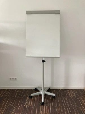 Flipchart mit Rollenfuß stufenlos höhenverstellbar magnetisch 74x100 cm - Bild 1 von 4