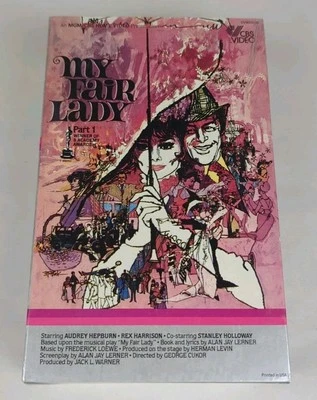 My Fair Lady VHS Big Box An MGM/CBS Home Video Audrey Hepburn Rare Sealed Read - Image 1 of 4
