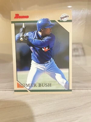 1996 Bowman San Diego Padres Baseball Card #320 Homer Bush - Image 1 of 2