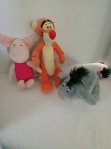 Tigger, Piglet, Eeyore Plush Animals No Date On Them/Disney - Picture 1 of 6