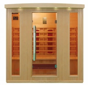 Luxus LED Infrarotsauna Infrarotkabine 175x120x190cm Wärmekabine Sauna 4 Pers. - Bild 1 von 4