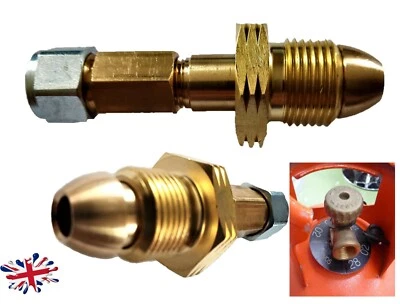 DN AUTOGAS PARTS LTD UK PROPAN Gasflasche Zylinder Adapter POL SCHWENKBAR Stecker Messing Mine