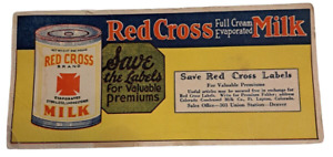 Red Cross Full Cream Evaporated Milk Ink Blotter 303 Union Station Denver Advert
