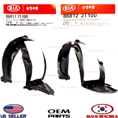 Juego de 2 forro de guardabarros delantero izquierdo + derecho original OEM KIA OPTIMA 2011-2013  Foto 1 de 4