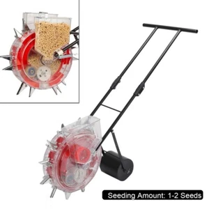 Manual Seeder Single Row Planter Hand Push Precision Seeding Fertilizer Tool - Picture 1 of 11