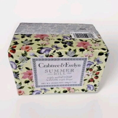 Crabtree & Evelyn Summer Hill & Nantucket Briar TRIPLE MILLED Bar Soaps 200g X 2