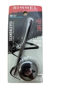 Rimmel London Scandaleyes Gel Eyeliner wasserdicht bis 24H #001 schwarz 0,085 Unzen - Bild 1 von 2