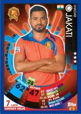 ✺New✺ 2017 2018 GUJARAT LIONS IPL Cricket Card SHADAB JAKATI Topps Attax