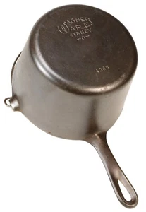 Freidora de grasa profunda de hierro fundido Wagner Ware Nº 1265 de colección excelente estado restaurado - Imagen 1 de 5