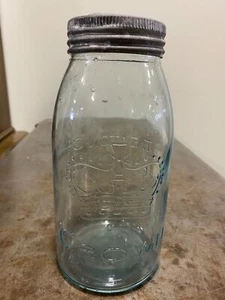 Tarro sellador vintage Eatons Toronto Crown Aqua - Imagen 1 de 6