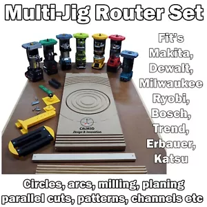 Juego de routers Multi-Jig - Makita, Dewalt, Ryobi, Milwaukee, Trend, Katsu, constructor - Imagen 1 de 44