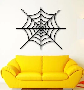Wall Stickers Vinyl Decal Cobweb Spider Web Decor for Living Room (ig1335) - Picture 1 of 3