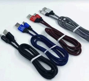 STRONG Micro 1M 3FT USB STEEL Cable ANDROID Data Sync Charging Charger Cord - Picture 1 of 3