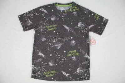 Camiseta espacial para niños Saturno talla 14-16 XL Moon Top Shuttle Science camiseta cuello redondo Foto 1 de 2