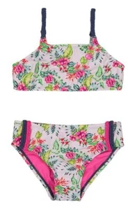 Skechers Girls Multi Color Floral Two-Piece Swim Set Size 4 5 6 6X - Picture 1 of 1