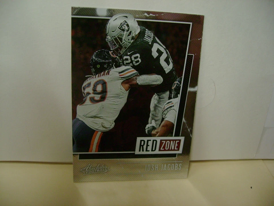 JOSH JACOBS 2020 PANINI ABSOLUTE RED ZONE #RZ-JJ  INSERT - Image 1 of 1