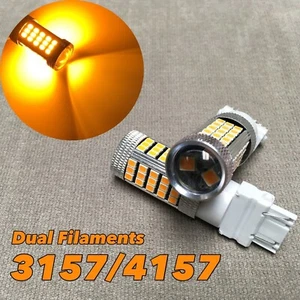Luz intermitente delantera AMBER 63 LED bombilla T25 3157 3457 4157 se adapta a Mercury - Imagen 1 de 1