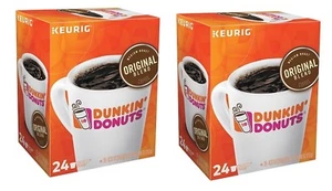 Dunkin' Donuts Keurig K-Cups Kaffee 2 Stück/je 24 Stück - INSGESAMT 48 Pods ORIGINALMISCHUNG - Bild 1 von 1