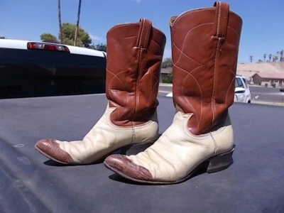 Botas vaqueras occidentales Distressed Tony Lama para dama talla 6,5 B. Botas para tareas domésticas  Foto 1 de 4