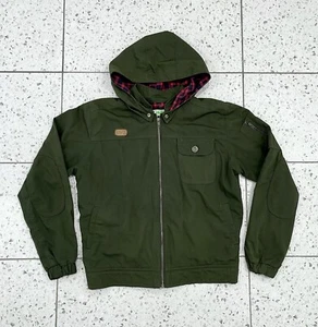 Eve Workwear Womens Size Medium Khaki Green Bomber Work Jacket. Flannel Lining. - Picture 1 of 2